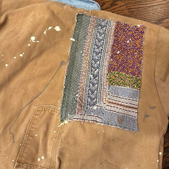 Free People Tricia Fix Carhartt Mixed Jacket - Picture 9 of 9
